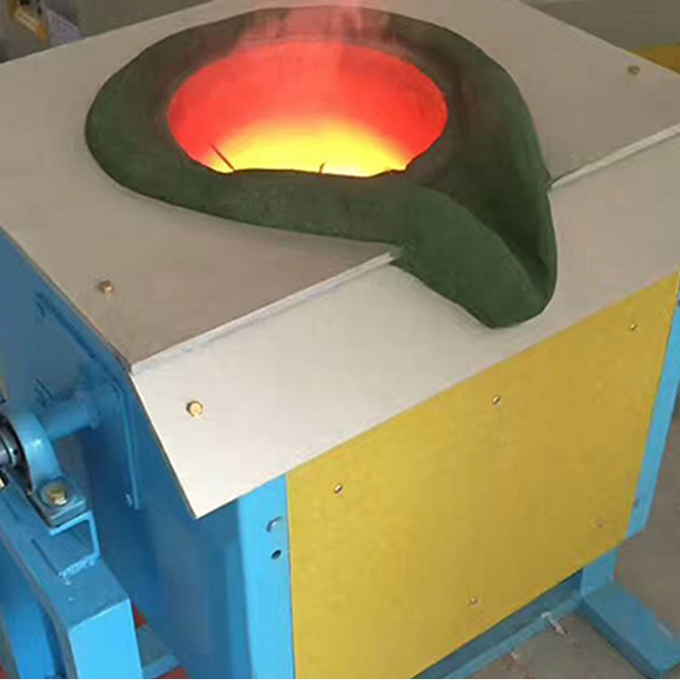  . 小型熔銀機(jī)高頻熔煉機(jī)小型感應(yīng)加熱高頻機(jī)RL15kw銀熔煉量5-300kg